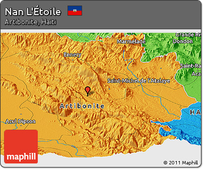 Political Panoramic Map of Nan L'Étoile