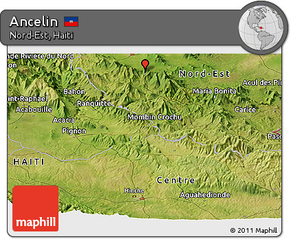 Satellite Panoramic Map of Ancelin