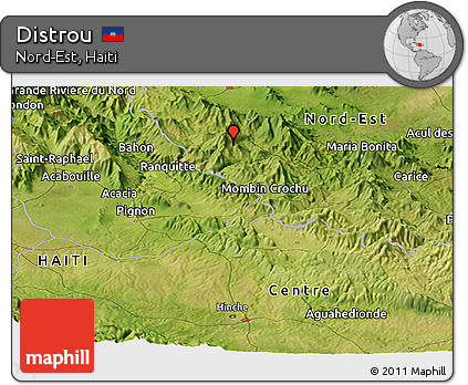 Satellite Panoramic Map of Distrou