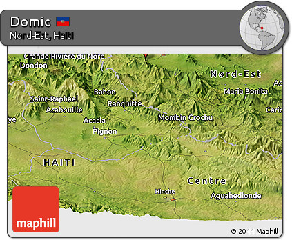 Satellite Panoramic Map of Domic
