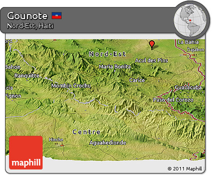 Satellite Panoramic Map of Gounote