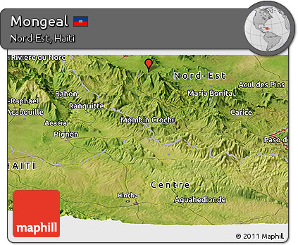 Satellite Panoramic Map of Mongeal