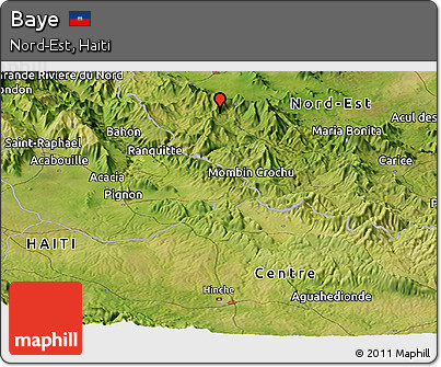 Satellite Panoramic Map of Baye