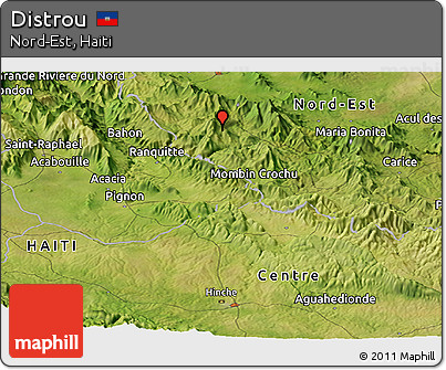 Satellite Panoramic Map of Distrou