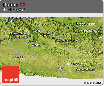 Satellite Panoramic Map of Domic