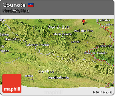 Satellite Panoramic Map of Gounote