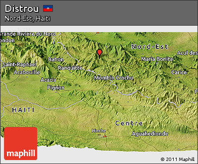 Satellite Panoramic Map of Distrou