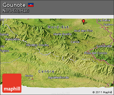 Satellite Panoramic Map of Gounote