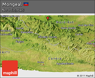 Satellite Panoramic Map of Mongeal