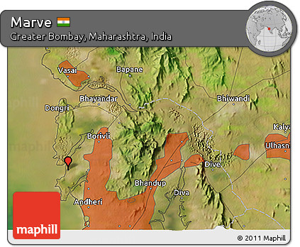 Satellite 3D Map of Marve