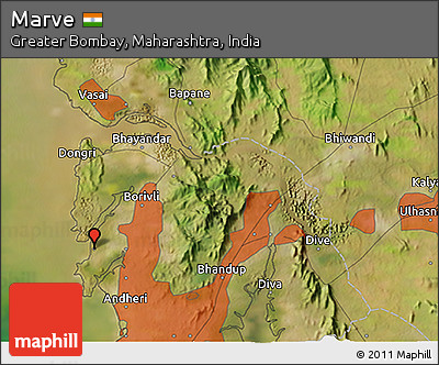 Satellite 3D Map of Marve