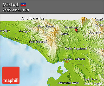 Physical 3D Map of Michel