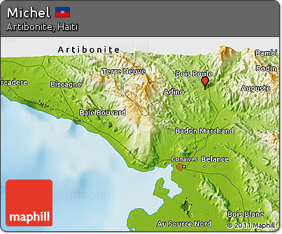 Physical 3D Map of Michel