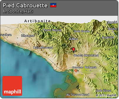 Satellite 3D Map of Pied Cabrouette