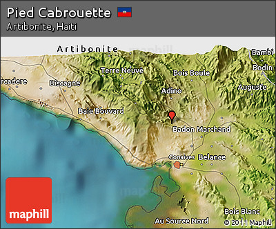 Satellite 3D Map of Pied Cabrouette