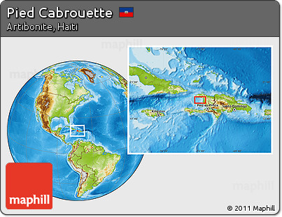 Physical Location Map of Pied Cabrouette