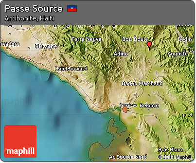 Satellite Map of Passe Source