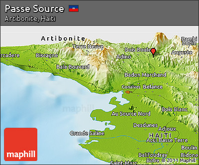Physical Panoramic Map of Passe Source