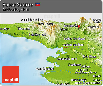 Physical Panoramic Map of Passe Source
