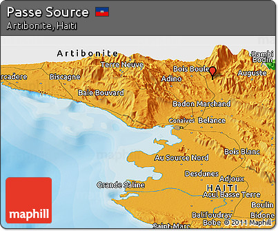 Political Panoramic Map of Passe Source