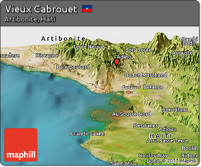 Satellite Panoramic Map of Vieux Cabrouet