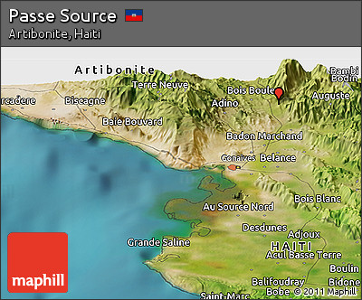 Satellite Panoramic Map of Passe Source