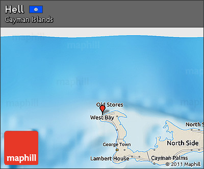 Shaded Relief 3D Map of Hell