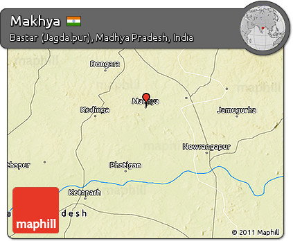 Physical 3D Map of Makhya