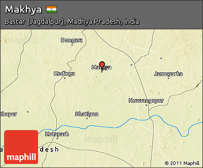 Physical 3D Map of Makhya