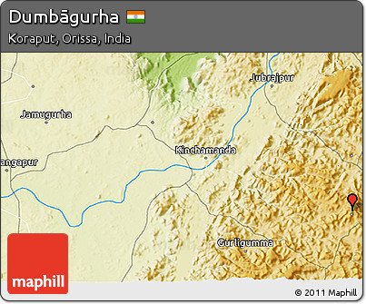 Physical 3D Map of Dumbāgurha