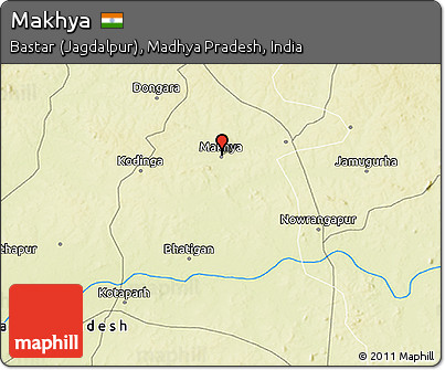 Physical 3D Map of Makhya