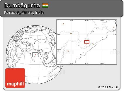 Blank Location Map of Dumbāgurha