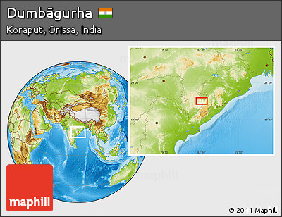 Physical Location Map of Dumbāgurha
