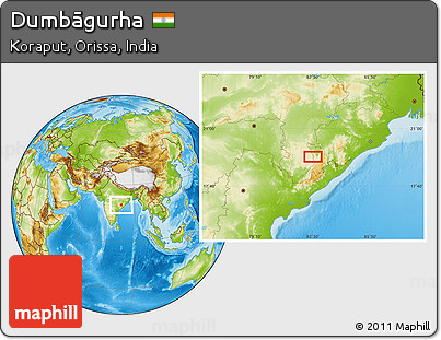 Physical Location Map of Dumbāgurha