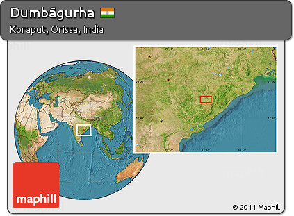 Satellite Location Map of Dumbāgurha