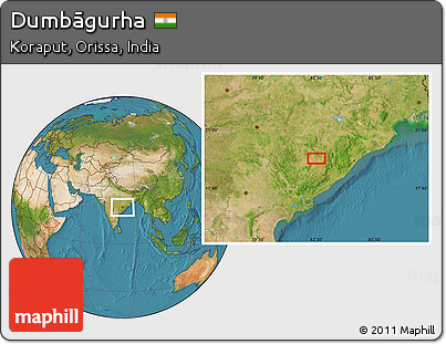 Satellite Location Map of Dumbāgurha