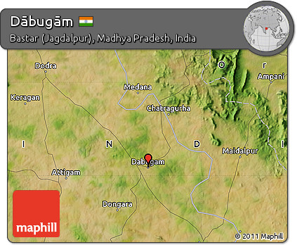 Satellite Map of Dābugām