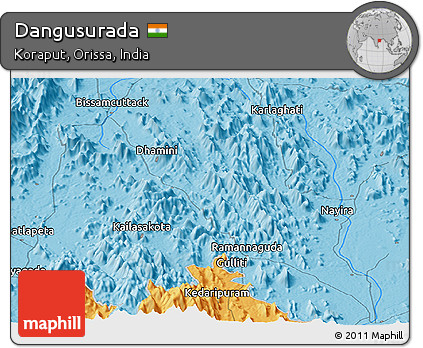 Political Panoramic Map of Dangusurada
