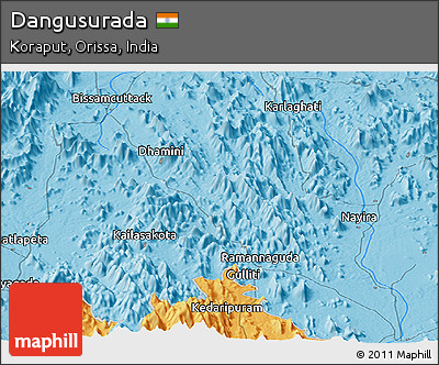 Political Panoramic Map of Dangusurada