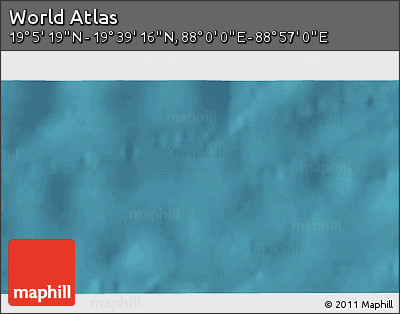 Satellite 3D Map of the Area around 19° 22' 18" N, 88° 28' 29" E