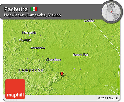 Physical 3D Map of Pachuitz