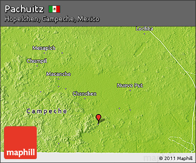 Physical 3D Map of Pachuitz