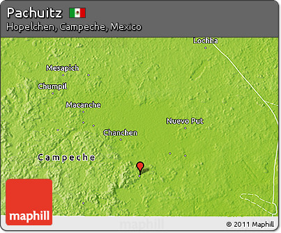 Physical 3D Map of Pachuitz