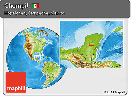 Physical Location Map of Chumpil