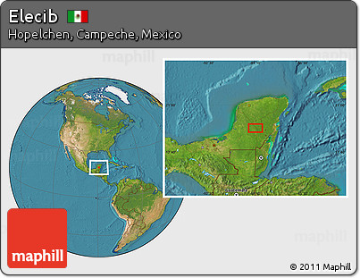 Satellite Location Map of Elecib