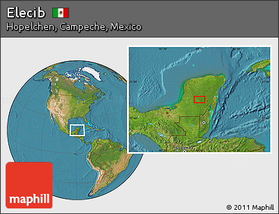 Satellite Location Map of Elecib