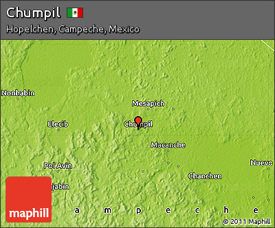 Physical Map of Chumpil