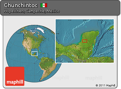 Satellite Location Map of Chunchintoc