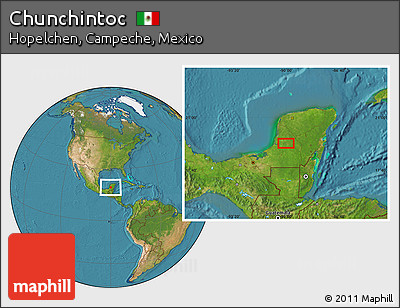 Satellite Location Map of Chunchintoc
