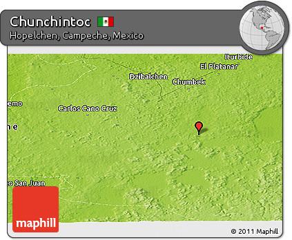 Physical Panoramic Map of Chunchintoc